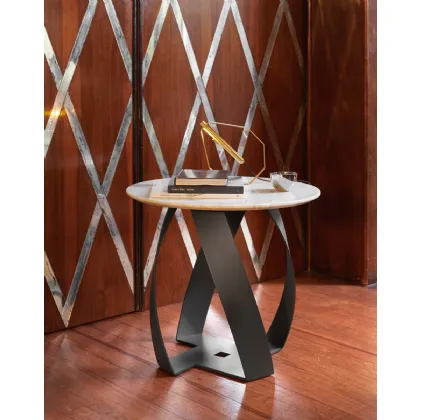 Tavolino con top in marmo Bon Bon di Potocco
