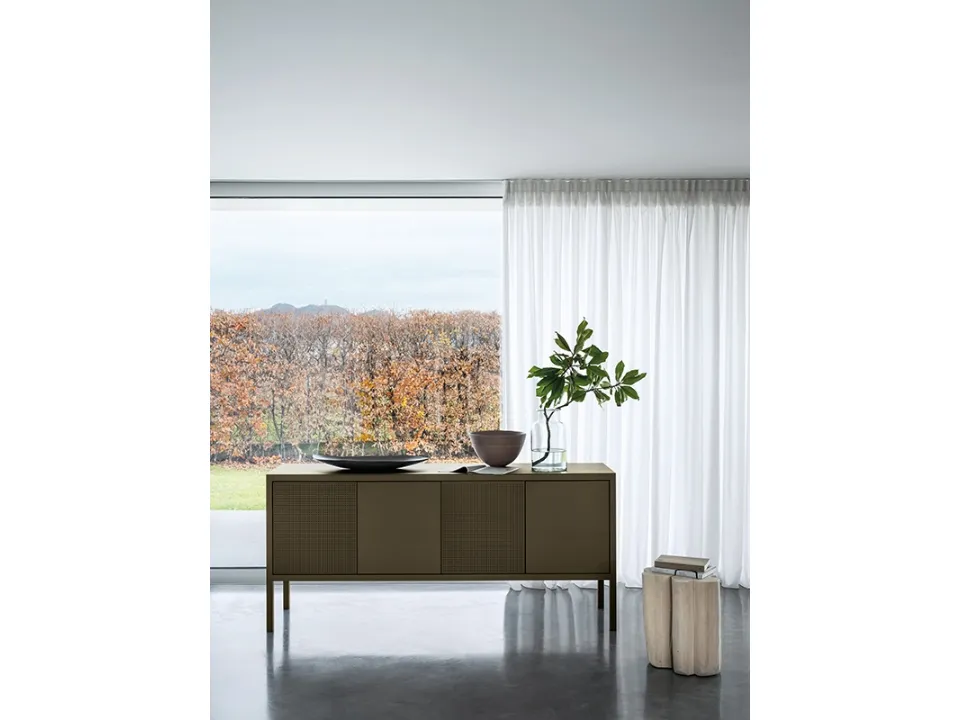 Contenitore Frame Sideboards in metallo finitura Bronze di Fantin