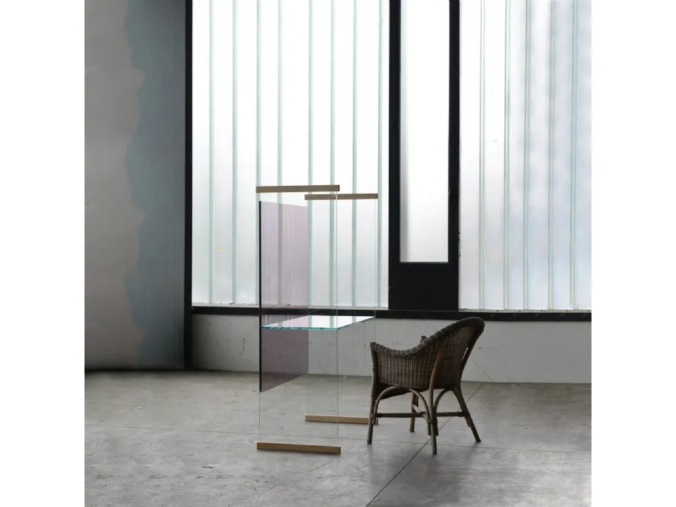 Scrittoio Diapositive in cristallo di Glas Italia