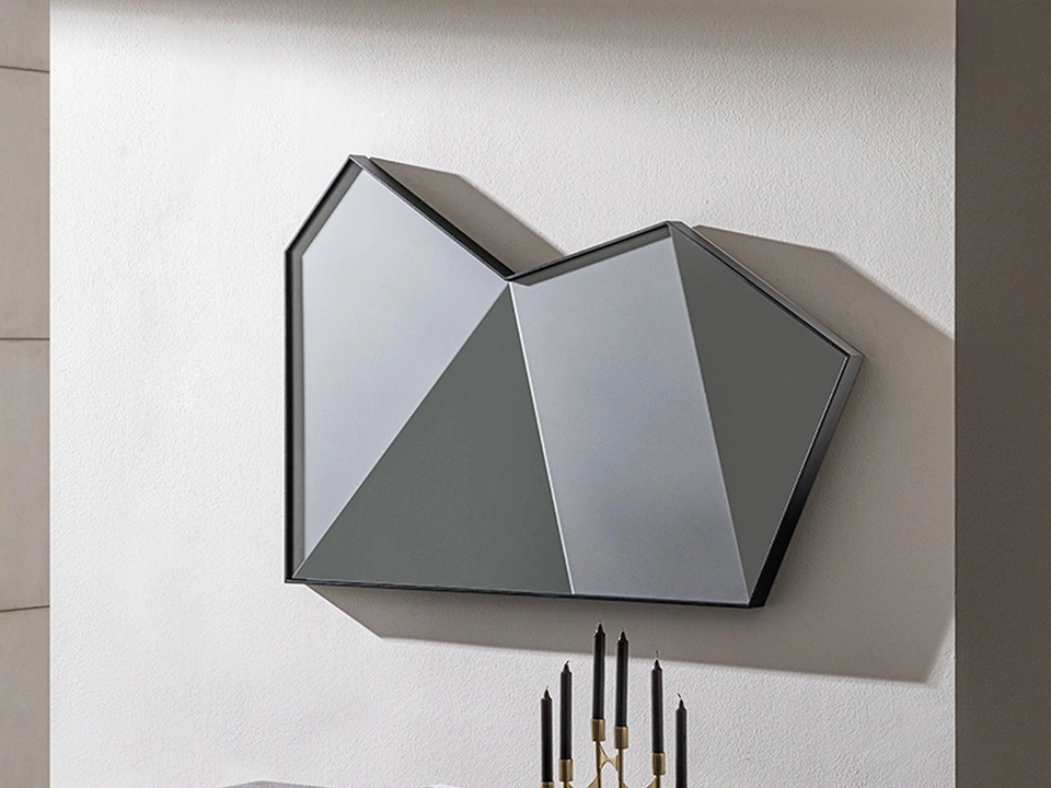 Specchiera Origani con cornice in metallo di Sovet