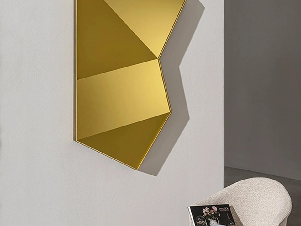 Specchiera Origani con cornice in metallo di Sovet