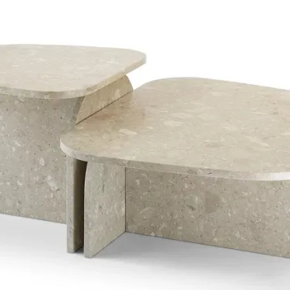 Tavolino in eco stone (marmo e resina) Philia di Saba
