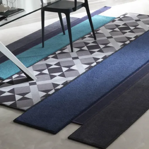 Tappeto a strisce con lunghezze diverse Portobello di Besana Moquette