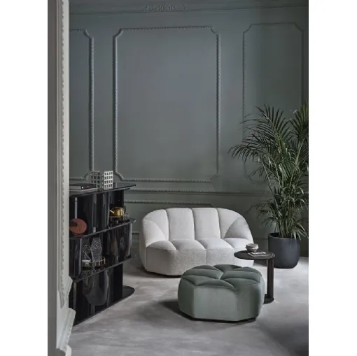 Pouf Cloud in tessuto trapuntato di Gallotti&Radice