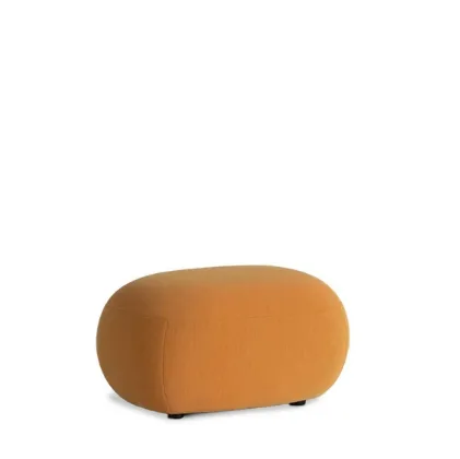 Pouf Jade in tessuto imbottito di Potocco