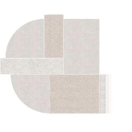 Tappeto Metaphores realizzato con tecniche diverse di Gallotti&Radice