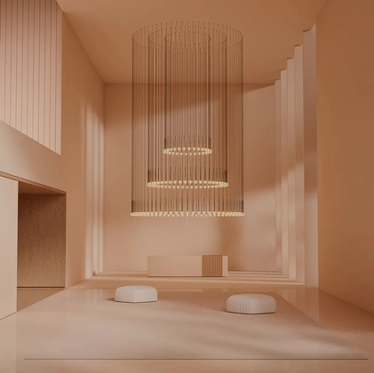 Lampada a sospensione Algorithm free di Vibia