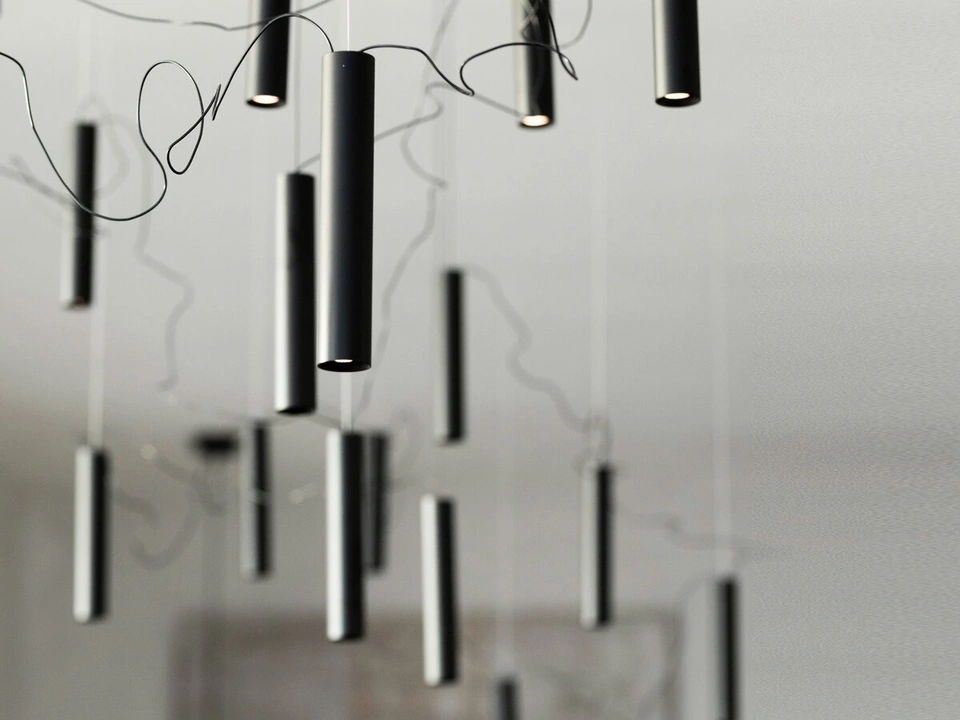 Lampada a sospensione Simbiosi di Davide Groppi