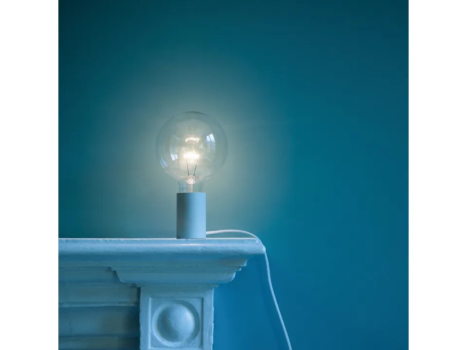 Lampada da tavolo in vetro e metallo Edi son di Davide Groppi