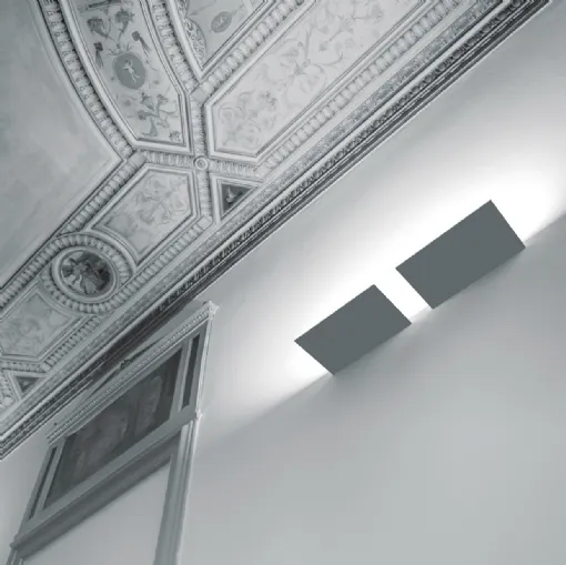 Lampada da parete in metallo sottile per interni di Davide Groppi