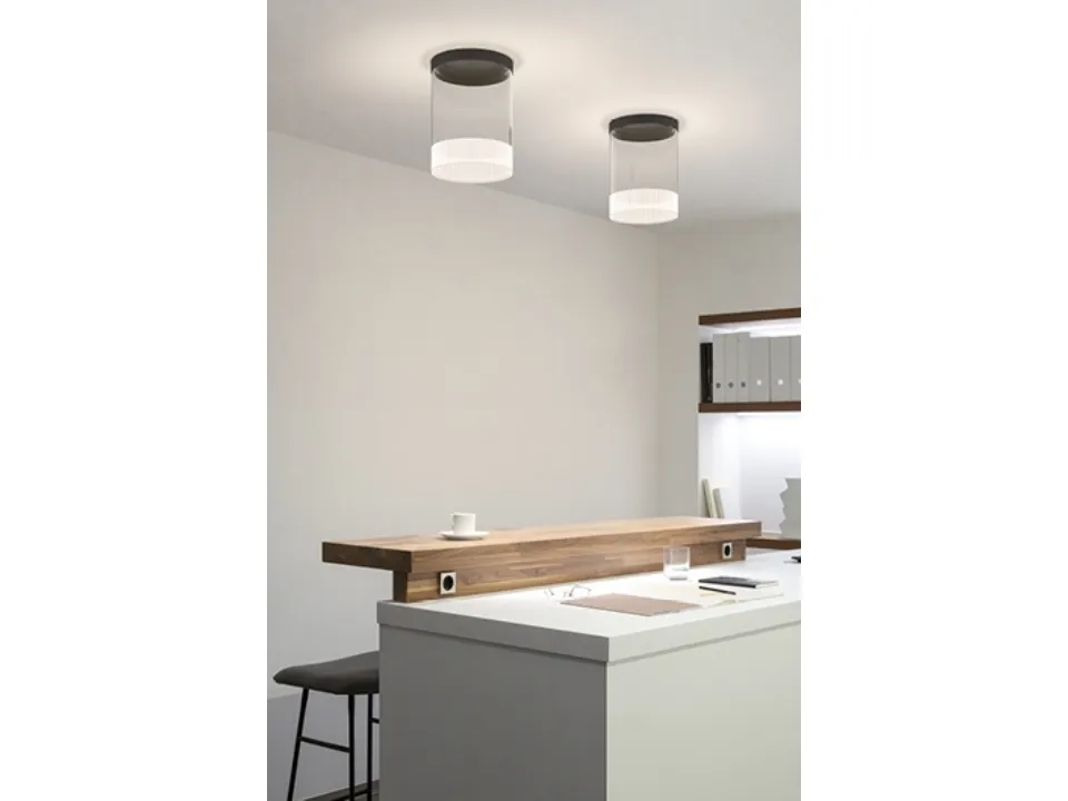 Lampada da parete in vetro borosilicato Guise di Vibia