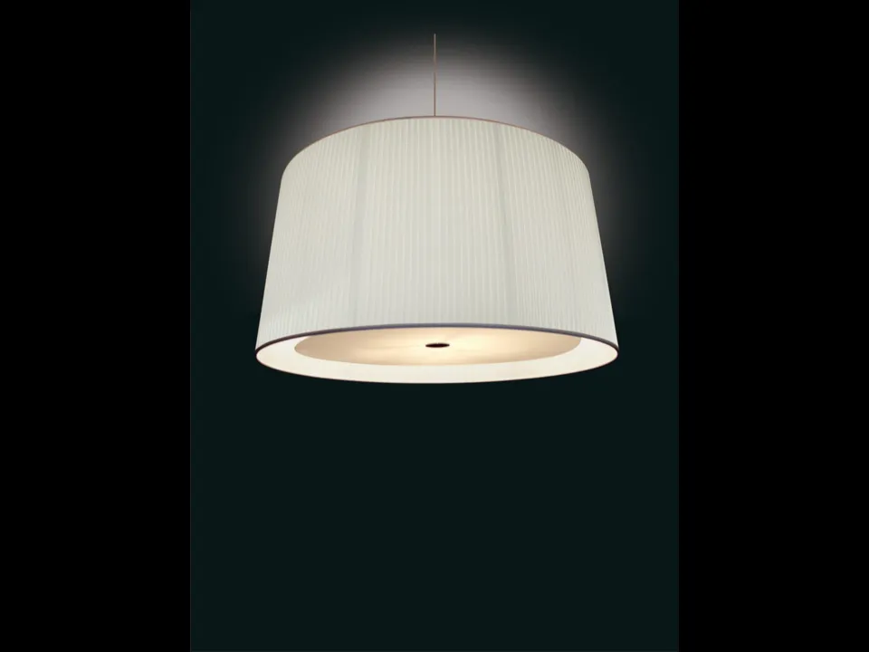 Lampada a sospensione Luxury in tessuto plissettato di Pentalight