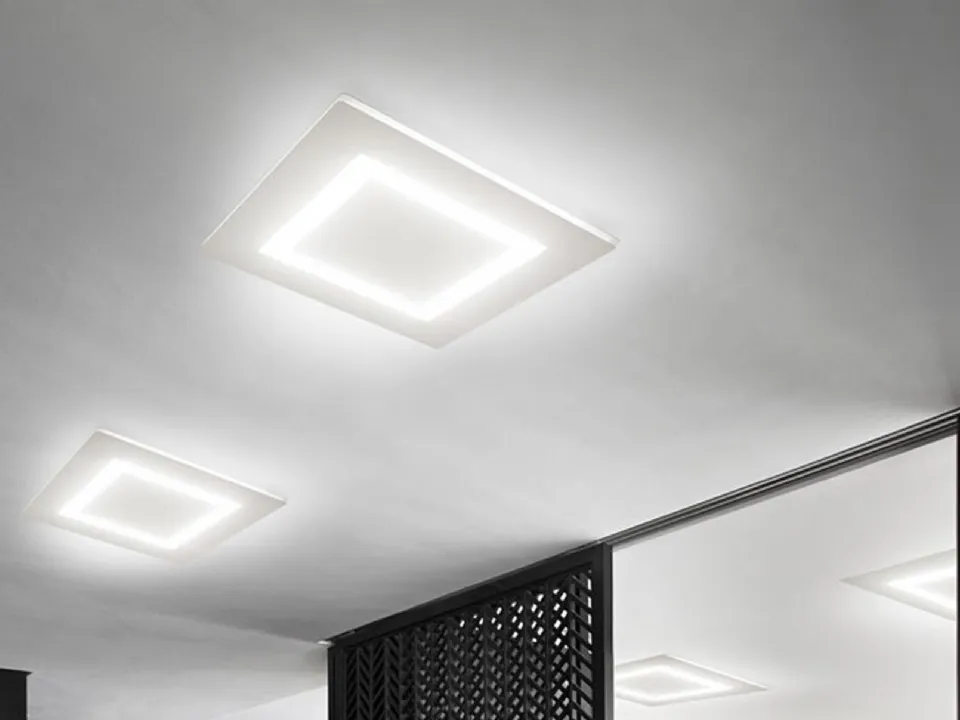 Lampada da parete Flat in policarbonato di Panzeri