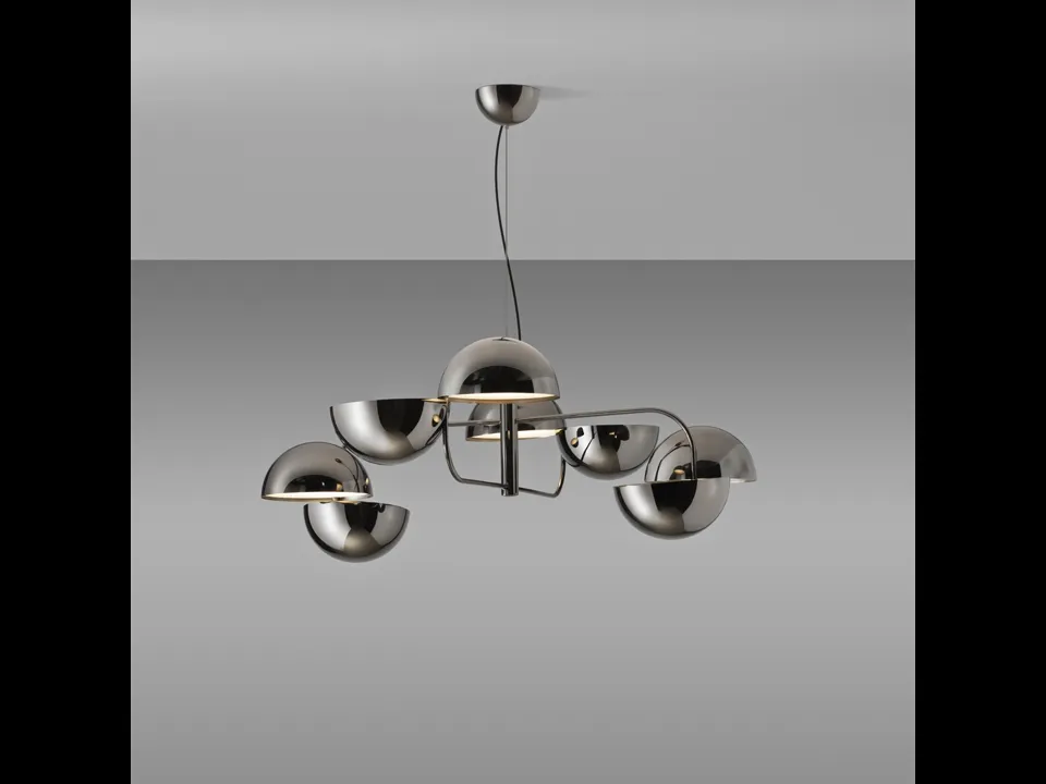 Lampada a sospensione con semisfere in metallo Elisabeth di Pentalight