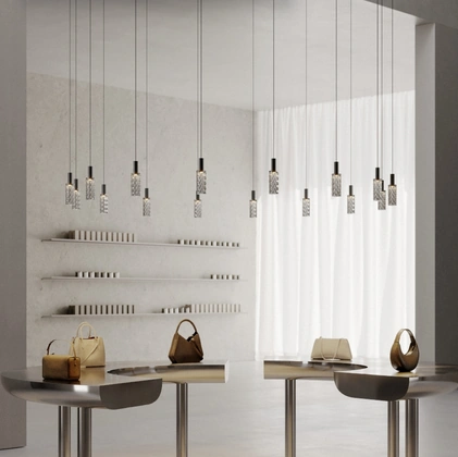 Lampada a sospensione Scent Pixel di Panzeri