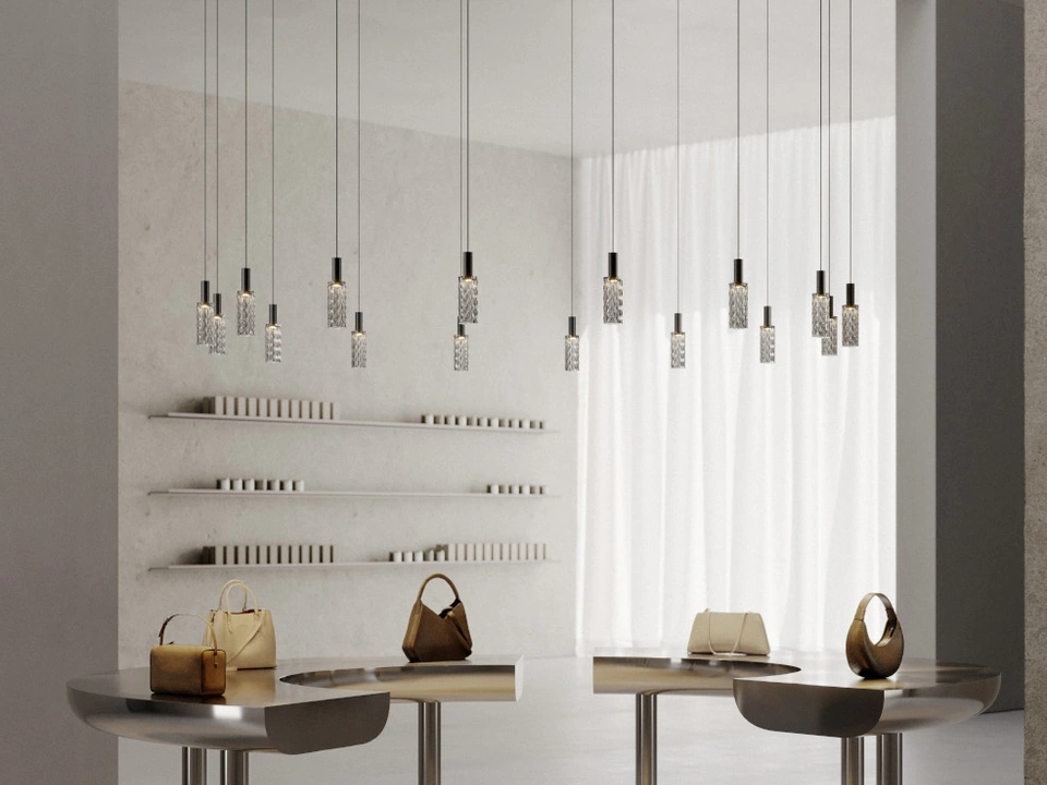 Lampada a sospensione Scent Pixel di Panzeri