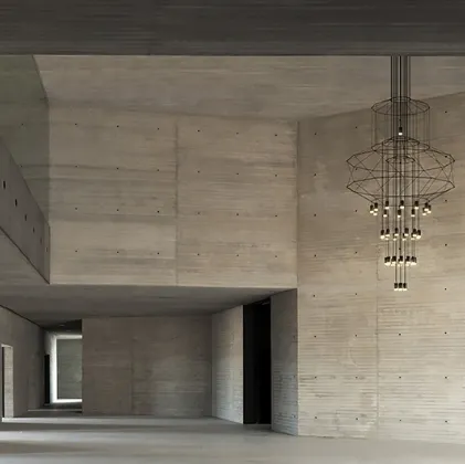 Lampada a sospensione Wireflow Chandelier di Vibia