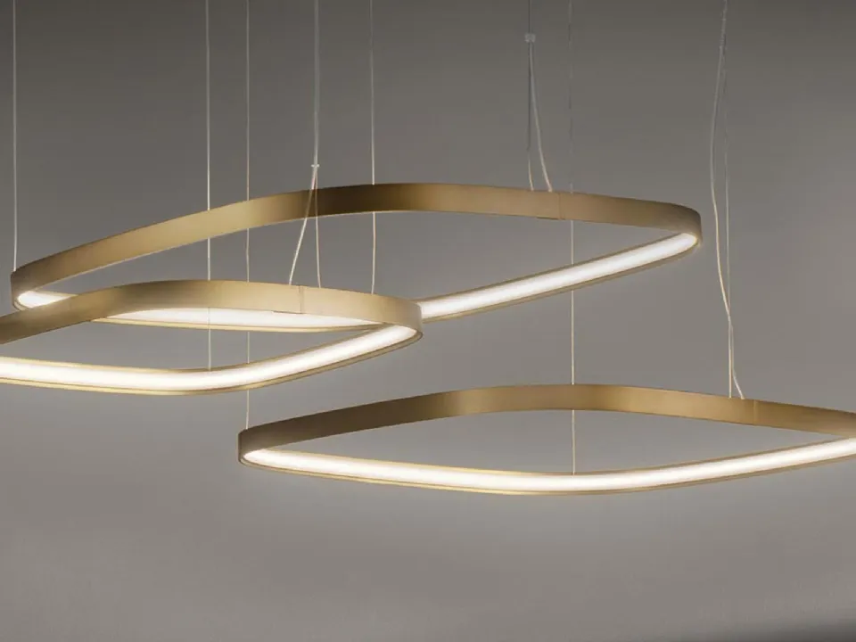 Lampada a sospensione Zero Square di Panzeri