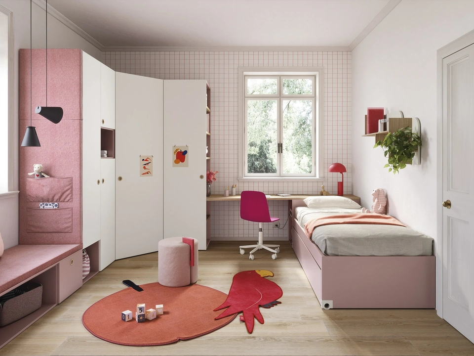 Cameretta Salvaspazio con Letti Estraibili di Nidi