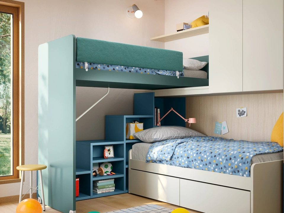 Cameretta Soppalco Scorrevole Slide di Nidi