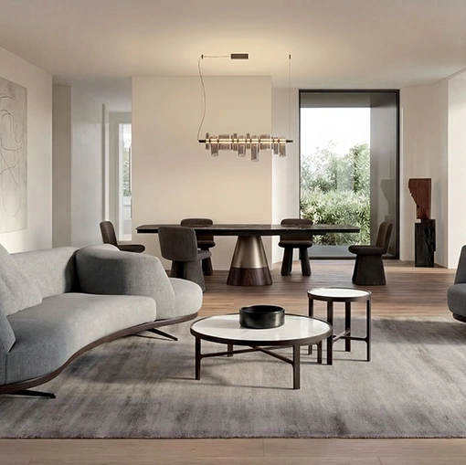 Divano Bordone Upwood con terminale girevole di Alivar