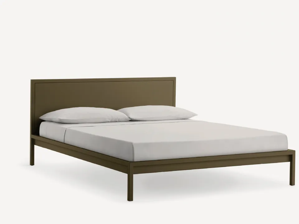 Letto Frame Bronze realizzato in metallo di Fantin