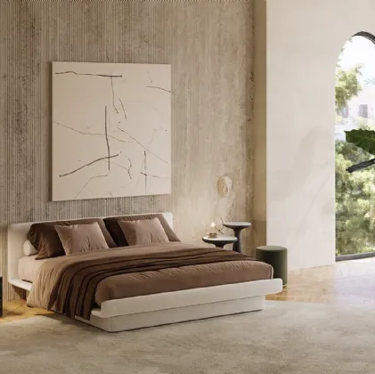 Letto in tessuto Lilas Bed di Gallotti&Radice