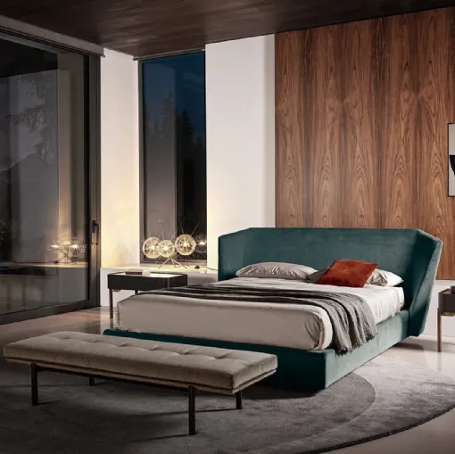 Letto in tessuto Xeni di Gallotti&Radice
