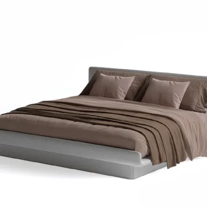 Letto in tessuto con testiera Lilas Bed di Gallotti&Radice