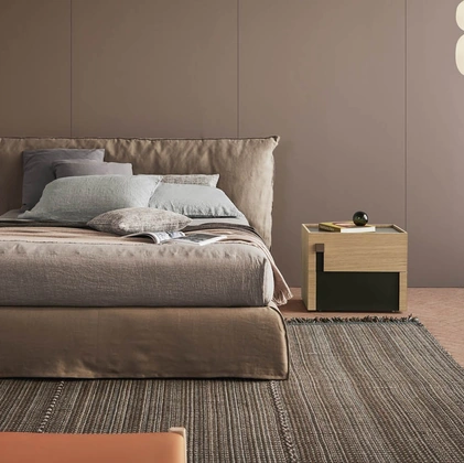 Letto imbottito Piumotto di Pianca