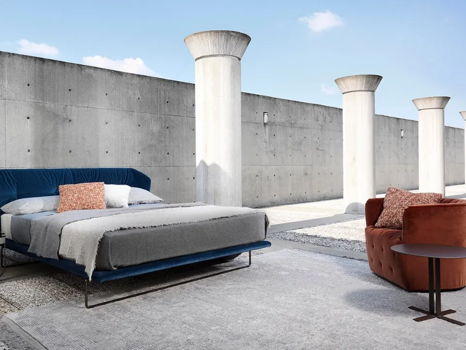Letto con testiera New York Air di Saba