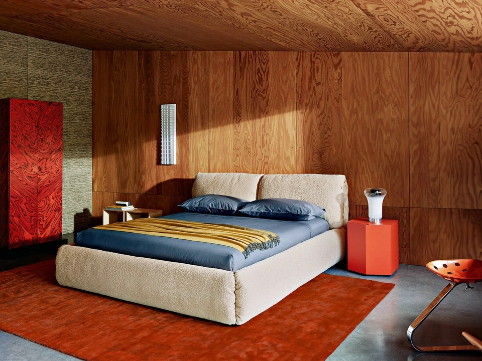 Letto con box contenitore Za:Za Bed di Zanotta