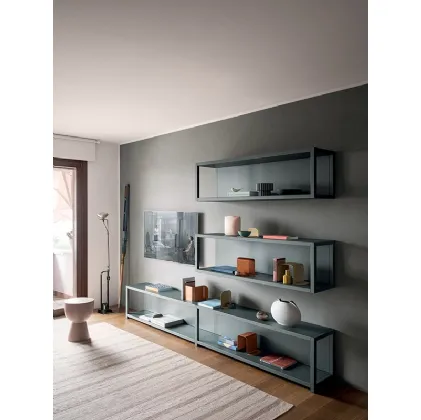 Libreria Frame Silver Blue di Fantin