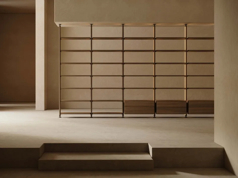 Libreria divisoria L25 di Lema