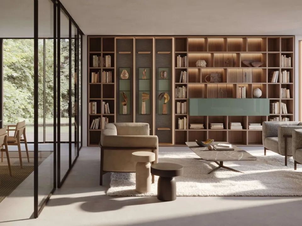Libreria in legno Selecta di Lema