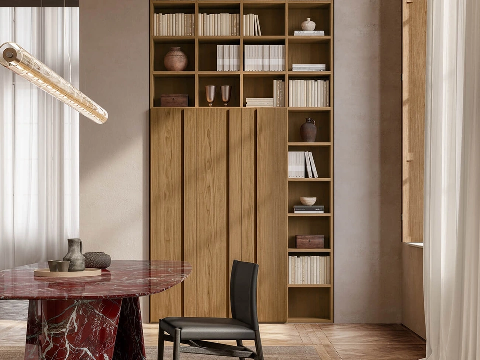 Libreria in legno Selecta di Lema