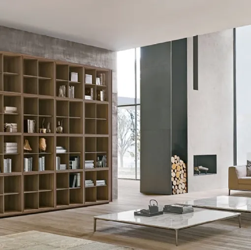 Libreria componibile in Rovere Tratto di Alivar