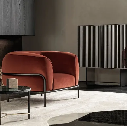 Madia 5th Avenue in legno rivestita in acciaio di Gallotti&Radice