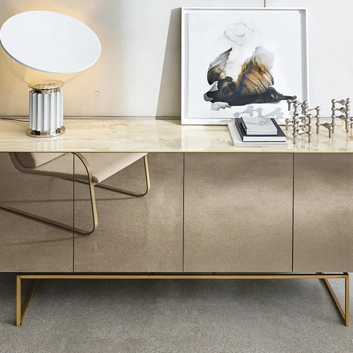 Madia in vetro a specchio Magda di Sovet