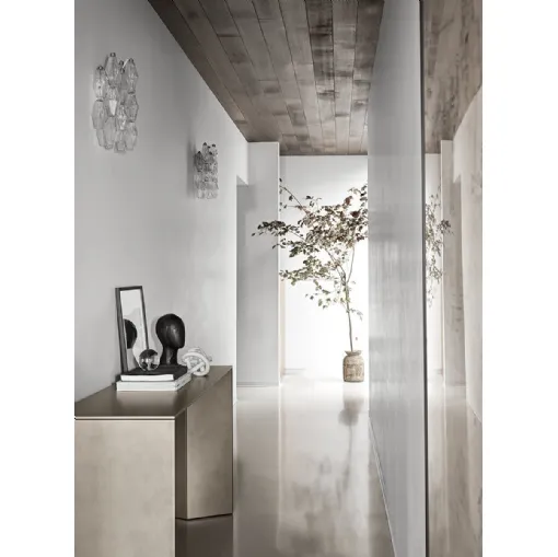 Mobile ingresso Dolm Console in legno rivestita in cristallo di Gallotti&Radice