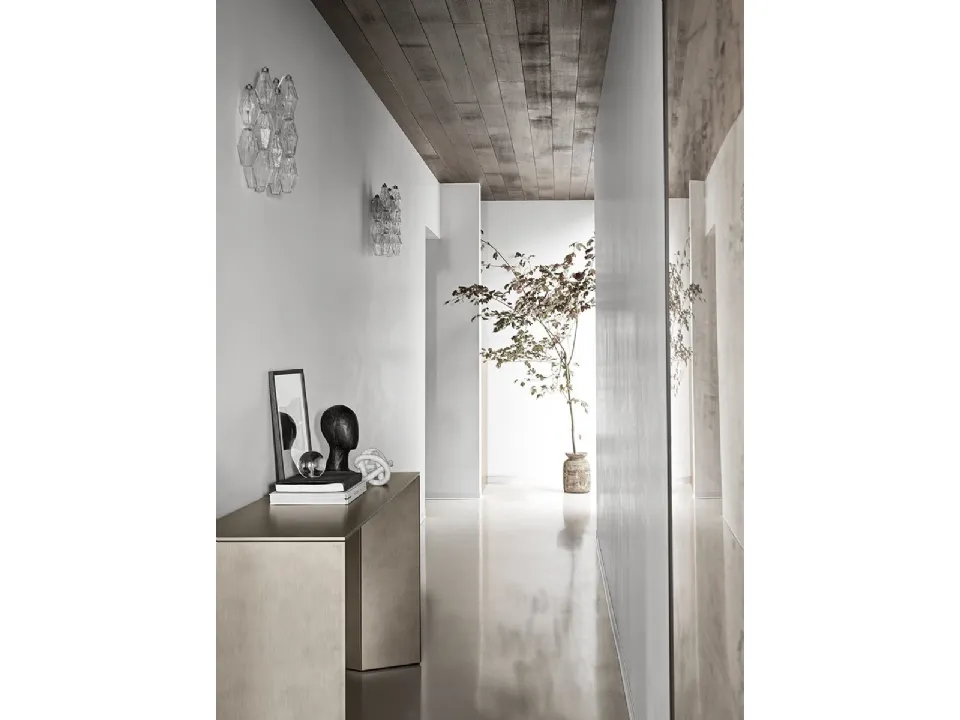 Mobile ingresso Dolm Console in legno rivestita in cristallo di Gallotti&Radice