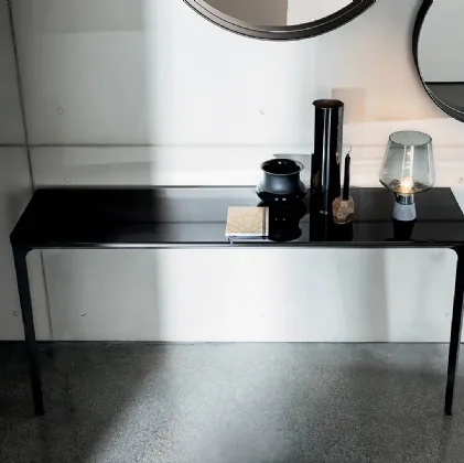 Mobile ingresso con top in vetro Slim 2 Legs di Sovet
