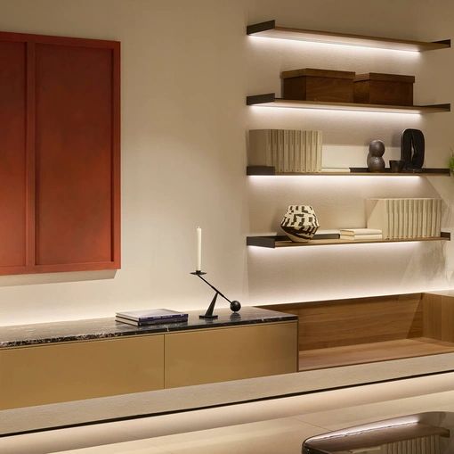 Parete Attrezzata Sistema LT40 Oro di Lema