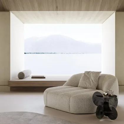 Poltrona in tessuto imbottito Cloud Chaise Longue di Gallotti&Radice
