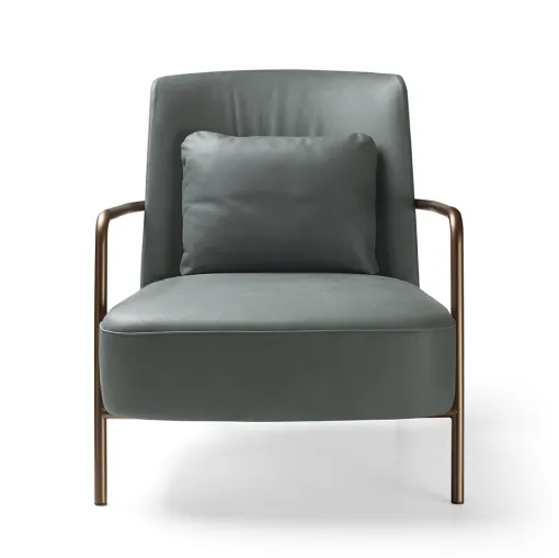 Poltroncina in pelle Ilary di Bodema