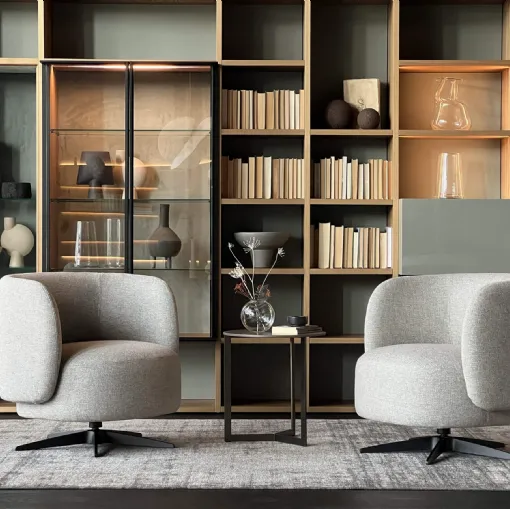Poltroncina in tessuto Miki di Lema