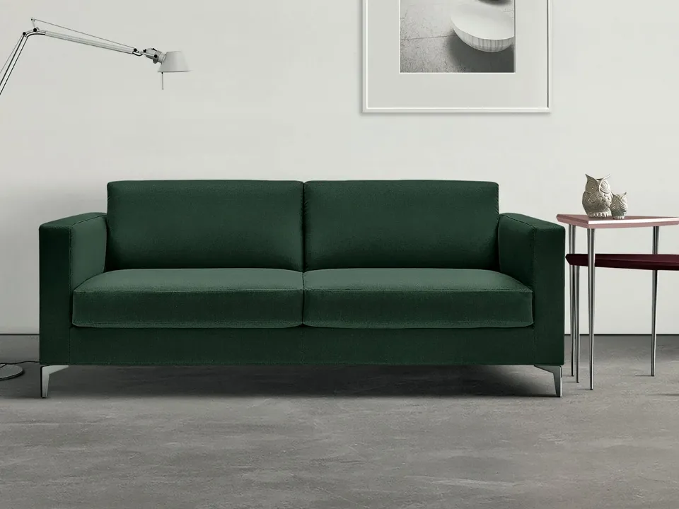Divano Letto lineare in tessuto Richard di Bodema