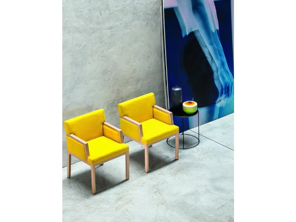 Sedia in tessuto Flux 1507 di Bross Italia