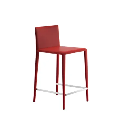 Sgabello in cuoio Norma Stool di Arper