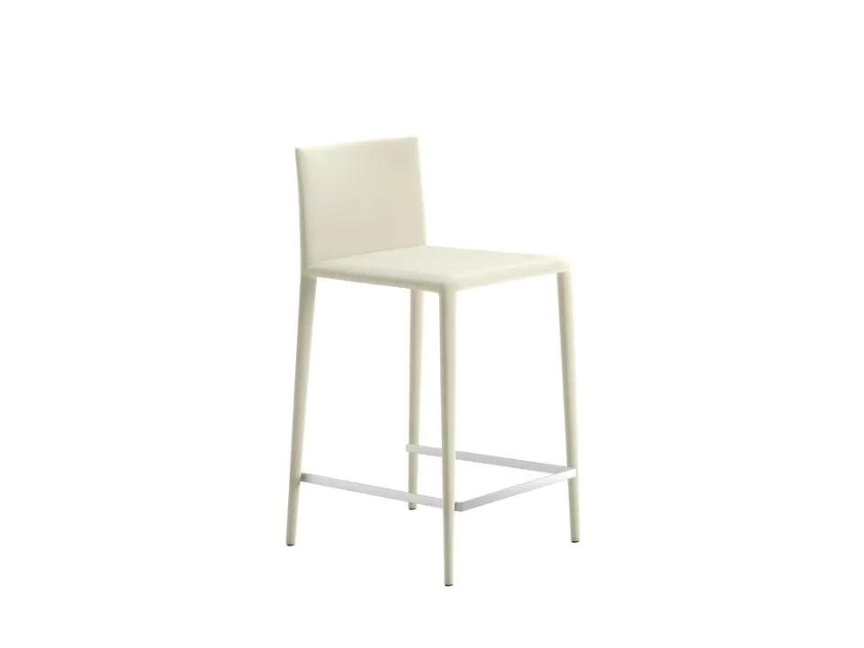 Sgabello in cuoio Norma Stool di Arper